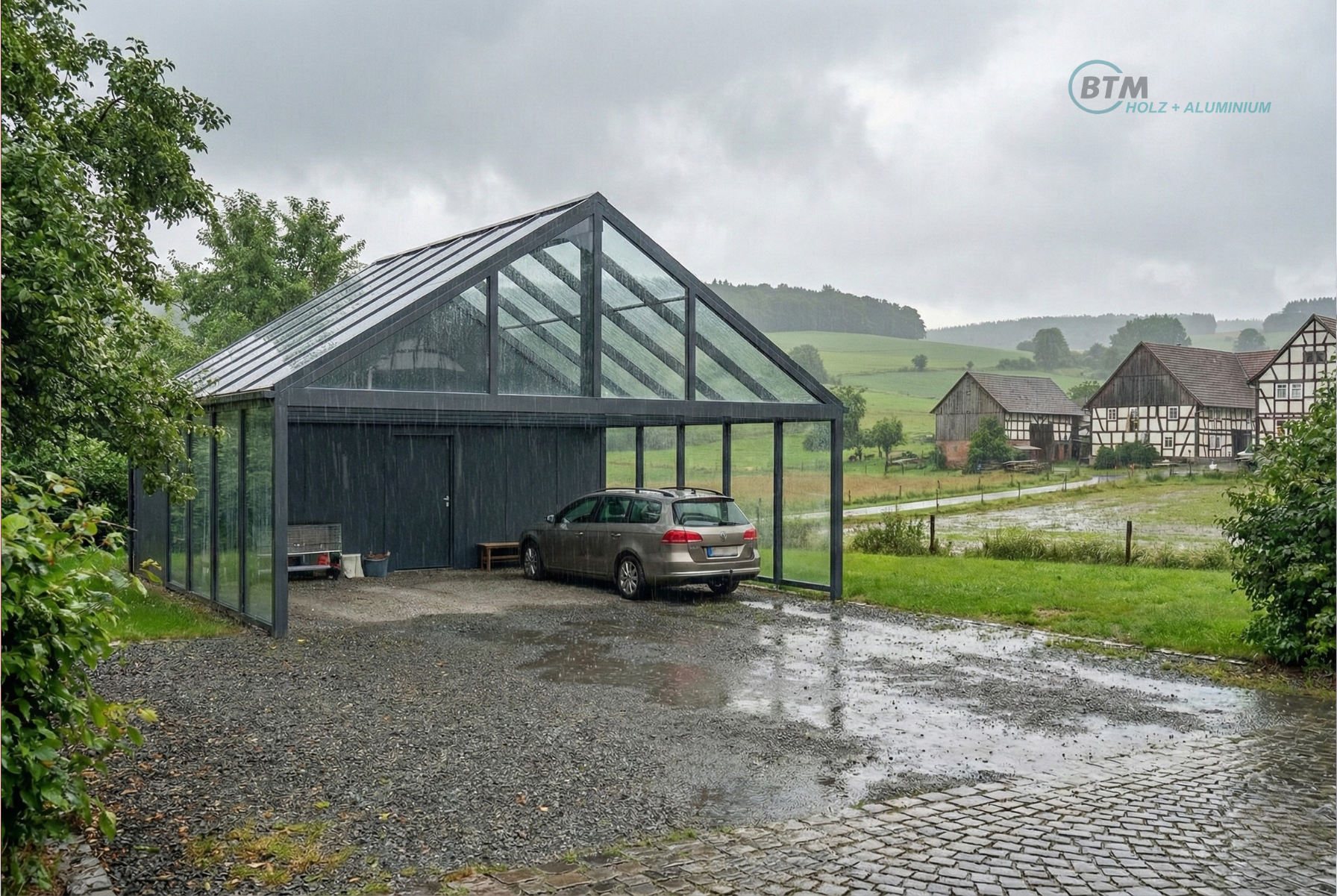 Carports nach Maß aus Holz und Aluminium1