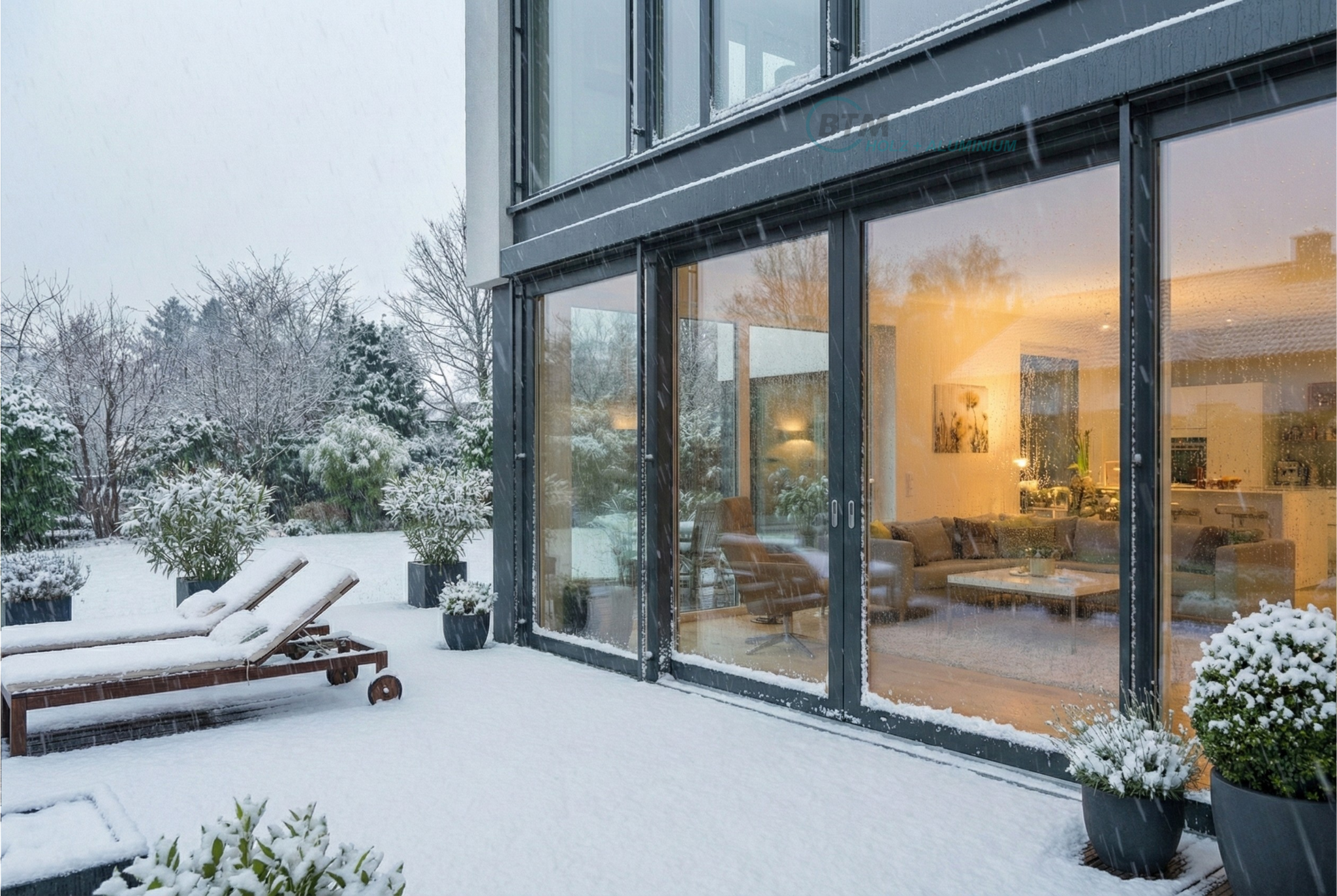 Moderne Glasschiebetüren aus Holz2