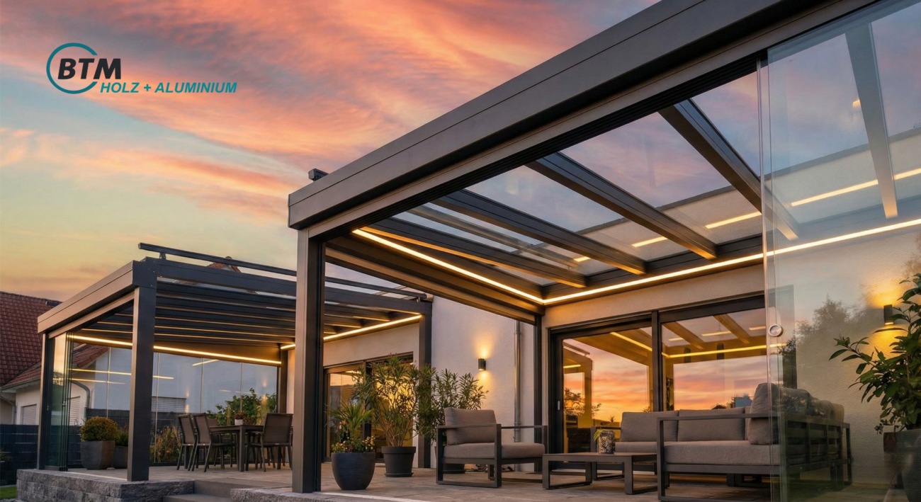 Terrassendach Holz-Aluminium Design von BTM Holz & Alu
