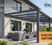 Modernes Terrassendach aus Aluminium und Glas in Anthrazit – Planung 2026 und kostenlose Kostenschätzung von BTM Holz + Aluminium.